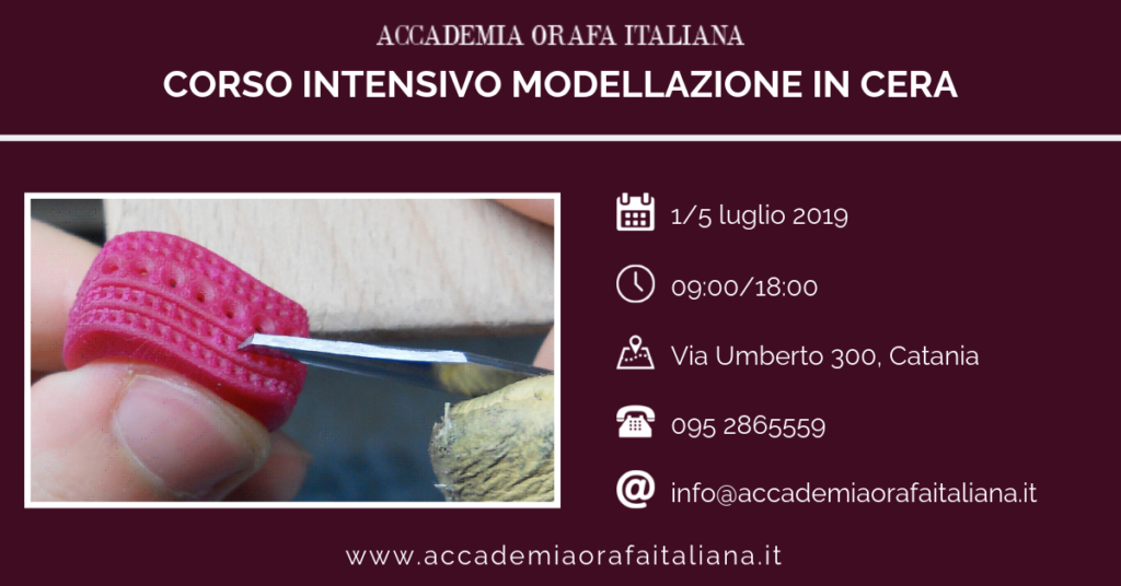 corso intensivo modellazione in cera